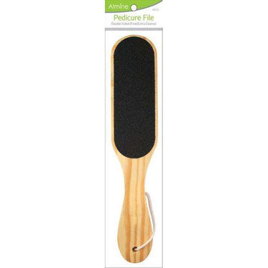 Almine Double-Sided Wooden Pedicure File 6122 - ANNS BEAUTY SUPPLY